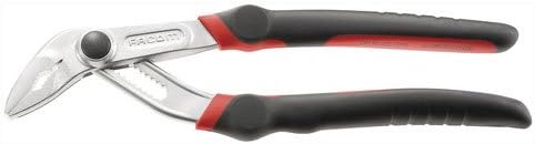 Advanced Facom Ergonomic Chrome Multigrip Pliers with Long Reach Head 250mm [Pack of 1] --