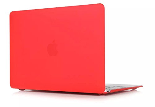 Gecko Macbook 12" Clip On Case - Rot - trendige Farben / perfekter Schutz in der Farbe rot / red geeignet für Macbook 12"