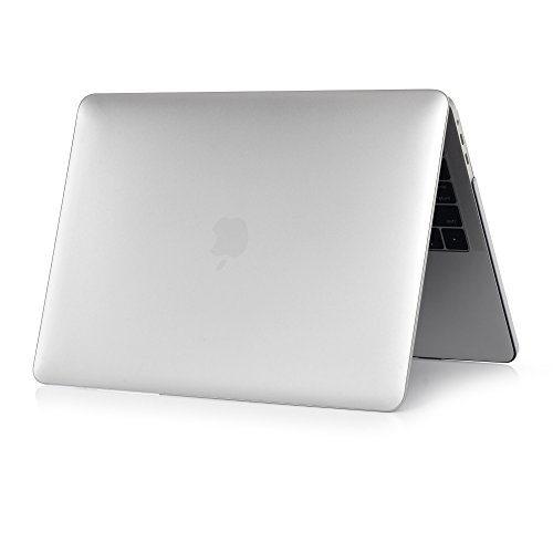 MacBook Pro 13 Hülle 2016, iNeseon Ultra Slim Plastik Hartschale Tasche Cover snap on Schutzhülle Schale mit US Transparent und EU Transparent Silikon Tastatur-Abdeckung Schutzhülle für Neueste Apple MacBook Pro 13 Zoll ohne Touch Bar A1708, Kristallklar - 6
