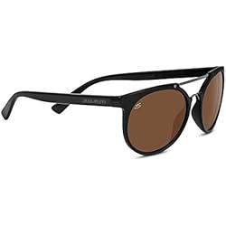 Serengeti Lerici Gafas, Unisex adulto, Negro (Shiny Black/Dark Gun), M