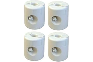 Popamazing 4pcs Parasol/Gazebo Leg Weights Pole Water/Sand Base Feet Anchor for Marquee Party Tent (White)