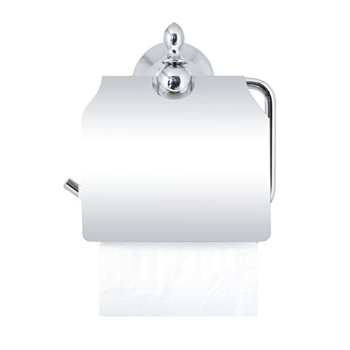 modona im europäischen Stil Toilettenpapierhalter mit Abdeckung, poliertes Chrom, Antica Serie – 5 Jahr Vorteil - 2