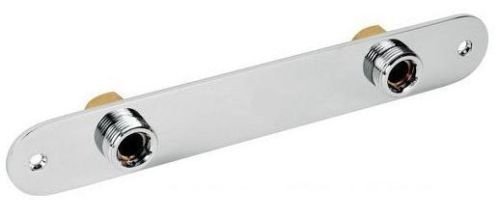 E-PLUMB Exposed Shower Fixing Bracket Plate Thermostatic Mixer Bar Valve Wall Kit Metal