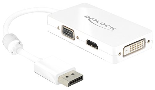 Delock Adapterkabel DisplayPort 1.1 Stecker > 1 x VGA + 1 x HDMI + 1 x DVI 24+1 weiß