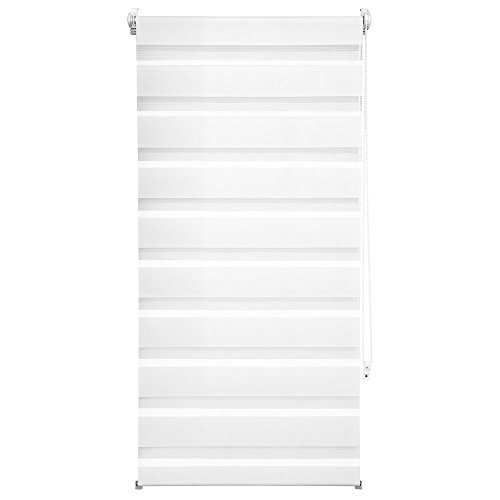 TecTake® Doppelrollo Duo-Rollo Klemmfix Breite: 60cm, Länge 120cm