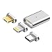 Produktbild Soyion Magnet Ladekabel,3in1 Set magnetisch USB C-Stromversorgung Schnelllade-Konverter für Apple/Android / TypeC- Lightning - Micro USB - Datenkabel - Kabel - Charger - Magnetkabel