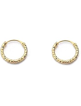 Band-Ohrring Hoop Creolen Ohrringe - Gelbgold 18 Karat (750)