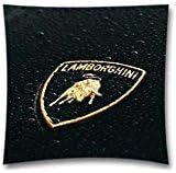 Lamborghini Wet Cotton Polyester Throw Pillow Case Home Custom Cushion Cover 18 X 18 Inch Twin Sides
