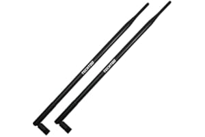 TECHTOO 9dBi WiFi Antenna with SMA Male (SMA-Plug) Connector Compatible W/Foscam Anran Haloview IP Camera & Other Wireless Security Camera Antenna - 2.4Ghz Wireless Networking Device(2-Pack)