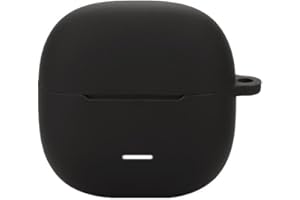 FTRONGRT Etui kompatybilne z Xiaomi Redmi Buds 6 Lite, odporne na zarysowania, wstrząsy, silikonowe etui kompatybilne ze słuchawkami Bluetooth Xiaomi Redmi Buds 6 Lite. Czarne