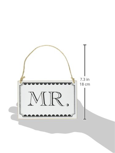 Mr & Mrs hölzernen Klassiker Schilder mit Twine – Hochzeiten – Ginger Ray - 4