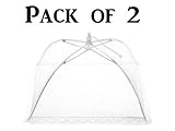 2x Collapsible Food Cover Pop Up Mesh Fly Wasp Net Party BBQ Kitchen Food Cover