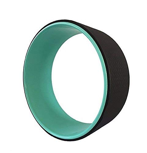 QUBABOBO Roue de Yoga/Pilates Idéale de 33*13cm Chargé de 150 kilos, Rouleau d'Exercices de Fitness et d'Etirement, Yoga Wheel Antidérapant pour l'Etirement et Souplesse, Yoga Accessoire Nécessaire