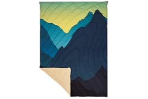 YOUBERRYSILK Cozywrap - Manta de camping, grande, 145 x 200 cm, manta polar sherpa, manta impermeable para exteriores, accesorios de caravana, manta de viaje, accesorios de camping, manta térmica cálida (atardecer