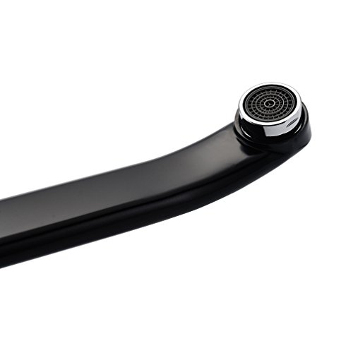 Auralum® Elegant Niederdruck Mischbatterie 360° Drehbar Armatur Wasserhahn Waschtischarmatur Wasserfall Einhandmischer für Spüle Küche mit 2 Jahre Garantie - 3
