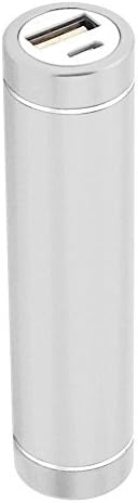 Portable 5V 2600mAh USB External Power Bank Single 18650 Battery Charger Holder Box DIY Case for Cell Phone iPhone, Samsung, Huawei, XiaoMi, iPad, iPod, Flashlight (Silver)