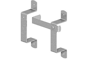 WYRE DIRECT Fence Slip Rail Brackets Wooden Fence Horse Galvanised