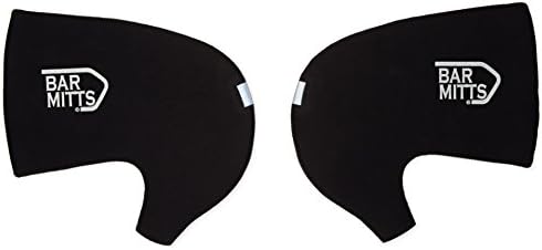 Bar Mitts Handle Bar Gloves for Shimano with External and Shift Cables - Black, Medium