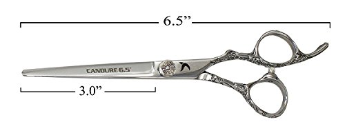 CANDURE® Professionell Haarschneideschere 6.5″ Zoll Haarschere Haarschneideschere Friseur Schere Profi Friseurschere – Friseurscheren – Friseurschere Effilierschere Haarschere + Etuis - 2