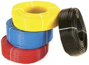 PU06/040B 6mm x 4mm Polyurethane Tubing Blue 25mtrs