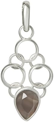 Sence Copenhagen Xmas 2017 Charm Grey Agate Worn Silver P423