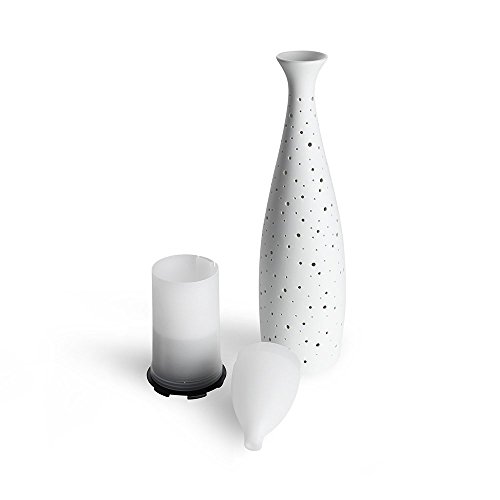Joly Joy Aroma Diffuser Luftbefeuchter Duftzerstäuber Humidifier mit Porzellangehäuse, EU-Stecker(Vase Keramiken Weiß) - 6