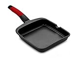 Isogona. -Bra- A411328 - Grill plancha 28cm liso c/m ind al/fu ne/ro premiere bra