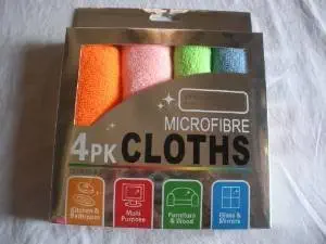 Ruff Microfiber Extra Large Micro Fibre Cleaning Cloth (Multicolor) -Set of 4