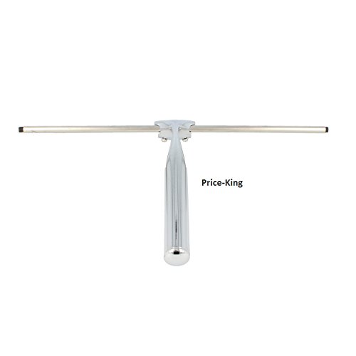 Edelstahl Duschabzieher Wasserschieber für Duschkabine Abzieher Fensterabzieher Fensterwischer mit Wandaufhänger Badezimmerwischer aus Chrom inklusive Wandhalterung ohne Bohren - 7