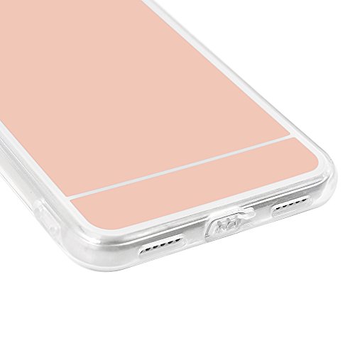 KASOS Fundas Huawei P8 Lite 2017 Carcasa Ultrafina Case con Efecto de Espejo en la Trasera  TPU Borde Blando Acrylic Panel Duro 
