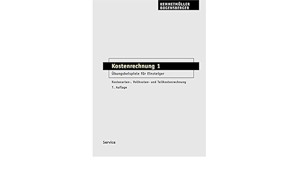 Kostenrechnung Kemmetmuller Wolfgang Bogensberger Amazon De Bucher