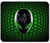 Alienware Computer Optical Gaming Mouse Pad Mat #11 Non-slip Neoprene Rubber Standard Rectangular Mousepad Is Made of a Durable Heat-resistant Polyester Fabric Top, Will Keep Your Mouse Rolling in Style. Backed with a Neoprene Rubber Non-slip Backing, Keeps the Mousepad From Sliding. The Mousepad Is 1/8" Thick