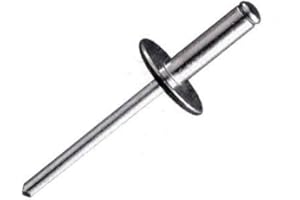 DOJA BARCELONA DOJA Industrial | Remaches de Aluminio de Cabeza Ancha 4,8 x 18 mm | PACK 100 | Remache para unir todo tipo de materiales metálicos | Para remachadora neumatica o manual