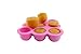 KIDDO FEEDO Feeding Pots & Storage Tray with Silicone Clip-on Lid - Multipurpose Use; Freeze Baby Food, Breastmilk, Herbs & More - BPA Free - Free eBook by Author/Dietician - Lifetime Guarantee - Pink