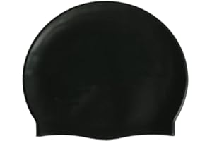 HYCOPROT Bonnet de Bain pour Enfant, 100% Premium Silicone Antidérapant Bonnets de Bain, Imperméable Hypoallergénique Élastique et Confortable Bonnet de Natation, pour Cheveux Longs et Courts