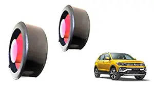 New Tech - Rear Ground Clearance Kit for TAIGUN - 20 to 25 M.M. (Black and Red) - Set of 2 Pcs - Front side not Required