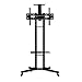Produktbild ROMX Mobile TV Lift Floor Stands TV Rollwagen für Flachbildfernseher 32 bis 65 Zoll mit Rädern Regale höhenverstellbar