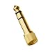Produktbild Sennheiser Original (523800) Gold-vergoldete Klinke Stecker 3,5 mm zu Schraube-auf 6,35 mm Für Baujahr: HD415/HD 435/HD 205