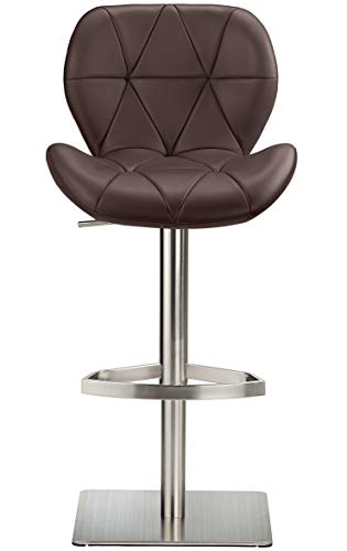 Preisvergleich Produktbild Profil Luxus Barhocker Echtleder - Braun