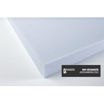 Basotect ® Akustikschaumstoff - Plattenware 118x58x3 cm weiß, schwer ...