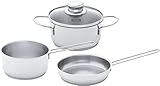 fissler topfset intensa 5-teilig Kochtopf mit Güteglasdeckel, 14 cm/1 Ltr.