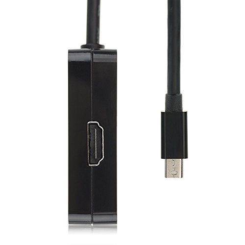 BlueBeach – Mini Displayport (3 in 1) Thunderbolt-auf-HDMI / DVI / VGA Display Port Kabel-Adapter für Apple Mac Book MacBook Pro MacBook Air Mac mini, Adapter 3 in 1 Mini DP auf DVI + HDMI + Displayport DP Konverter für Apple Mac in Schwarz - 4