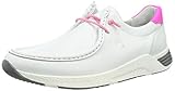 sioux schuhe damen slipper Wechselfußbett Sioux Damen Grash-d191-57 Sneaker, Weiß (Weiss/Neon-Pink 001), 39.5 EU (6 UK)