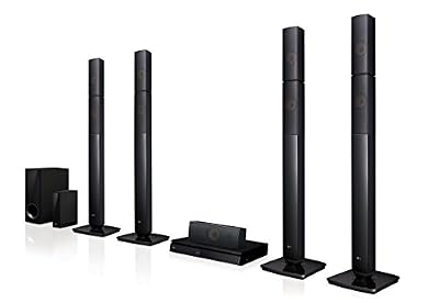 LG LHB6 55nw Système Home Cinéma avec enceintes arrière sans fil (3D Lecteur Bluray, DLNA, Smart TV, Bluetooth, 1000 W, 5.1 multiroom Sound Bar) Noir