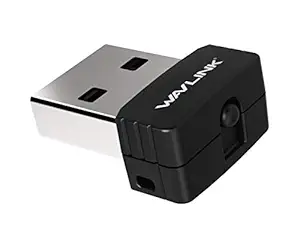 WAVLINK WL-WN687N1 2.4GHz 802.11n/g/b 150Mbps Mini USB 2.0 Wi-Fi Network Adapter with WPS, Soft AP, AP+ Client (Black)