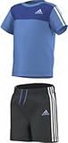 Material oficial ADIDAS adidas I J Sum - Conjunto para niños Unisex, Color Negro/Azul/Blanco, Talla 92