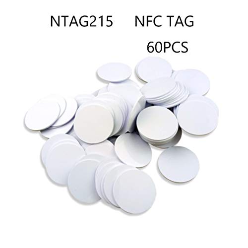 jiaxing NFC Ntag 215 Etiqueta NFC en Blanco Tarjeta de PVC Blanca Tarjeta Redonda de 30 mm de diámetro,Etiquetas NFC?NFC 215?NFC ntag215?ntag 215-60PCS