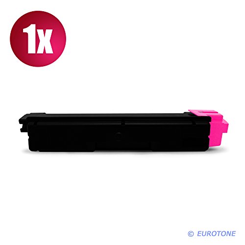 5er Set Eurotone Toner XXL ersetzt TK-5140 CMYK für Kyocera M 6030 6530 cdn P6130 cdn ECOSYS Series im Sparpack – 2x schwarz - 5