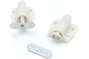 AXPPIN Iman Puerta Armario Presion Magnetica, 10 Piezas Cierre Pulsador Armario Amortiguador Magnetico Puerta Push to Open Puerta Pestillo Magnetico Blanco