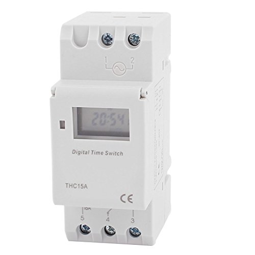 Preisvergleich Produktbild sourcing map THC15A 220V-240V LCD Digital Elektro programmierbar Timer Zeitrelais Schalter